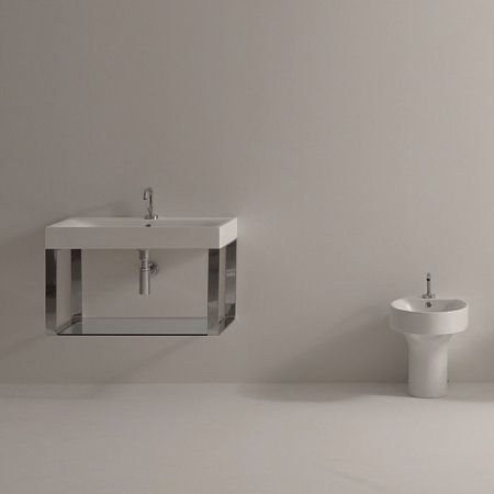 KERASAN Cento раковина 100х45 с 1отв под смеситель, белая, артикул 355001*1