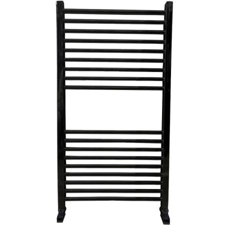 Водяной полотенцесушитель Ника Modern ЛМ 2 100x50 Черный матовый 18 перекладин, артикул ЛМ-2 100x50 черный matt