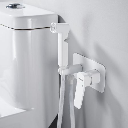 Гигиенический душ со смесителем Shevanik S9905C, белый