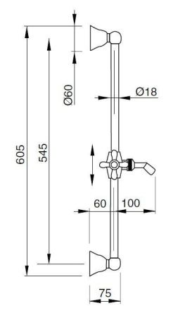 Душевой гарнитур CEZARES LORD-SD, артикул LORD-SD-02-Bi
