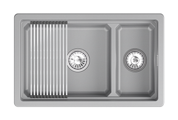 Кухонная мойка GRANULA кварц (7304iU, АЛЮМИНИУМ)