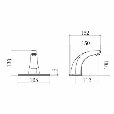 Смеситель для раковины сенсорный FASHUN A512-1, хром