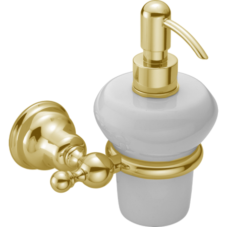 HUBER Croisette Дозатор подвесной, цвет золото/керамика, артикул 4024.01H.DO