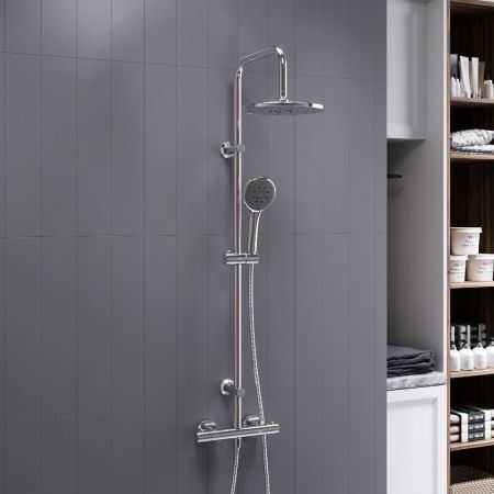 D0710400 Futura душевая система с душевым ТМС смесителем, хром, артикул D0710400