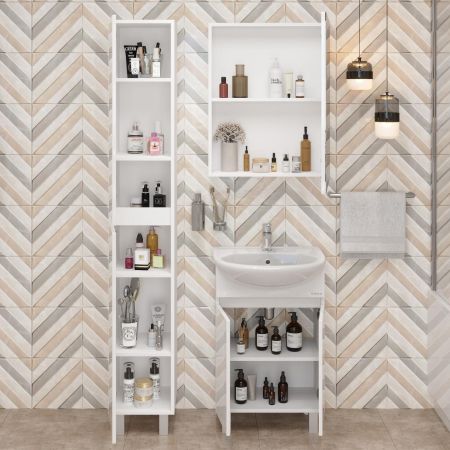 Пенал Onika Милтон 30 напольный, белый, универсальный