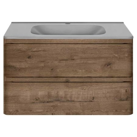 База под раковину Vico 800 подвесная, 2 выкатных ящика soft close, V.Oak, артикул VMC-2V800VO