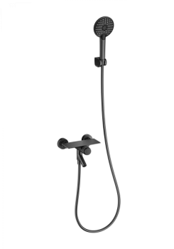 Смеситель для ванны с душем WONZON & WOGHAND, Темный графит (WW-FE05L221-BGG)