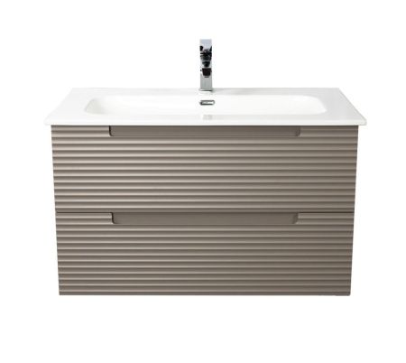 Комплект мебели Visobath Kyoto, 1200 мм, цвет кварцевый матовый лак (Quarzo), артикул 77877/Quarzo