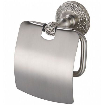 Держатель туалетной бумаги с крышкой ZorG SL AZR 08 SL Серебро