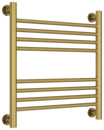 Полотенцесушитель водяной "Богема+" прямая 500х500 (Состаренная ЛАТУНЬ)