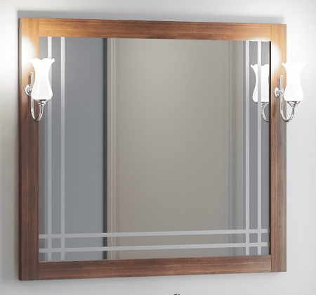 Зеркало Сакура 100 Opadiris Светлый орех