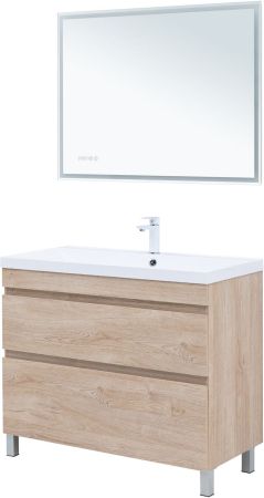 Тумба под раковину Aquanet Нота New 100 дуб светлый, артикул 00344149