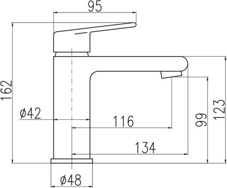 Смеситель для раковины Rav Slezak Colorado CO229.5, артикул CO229.5