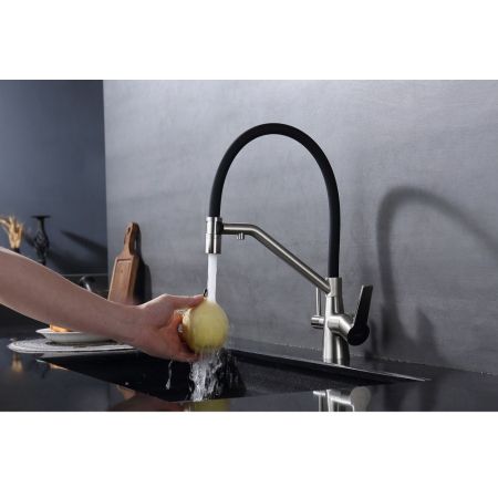 Смеситель для кухни с подключением фильтра Raglo R80.62.05, сатин, артикул R80.62.05