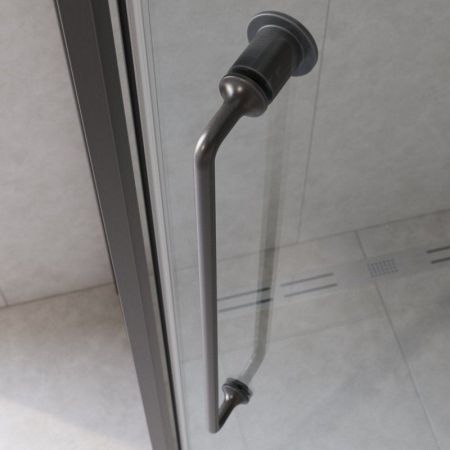 RELAX-304-P-1-100-C-BORO Душевой уголок, отделка Брашированное золото, артикул RELAX-304-P-1-100-C-BORO