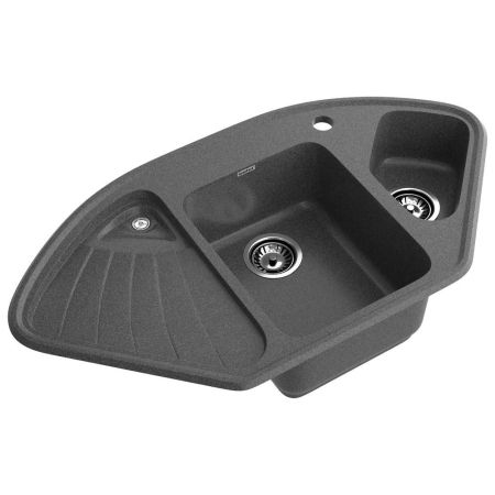 Кухонная мойка GranFest CORNER 1040E, графит, артикул C-1040E графит