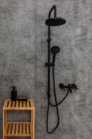 Душевая система Orange Mia M34-933b Черная, артикул M34-933b