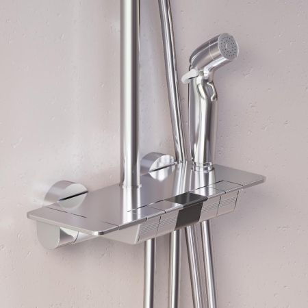 953770000 Gala ДС с ванно-душевым ТМС смесителем-полкой и гиг.душем, хром, артикул 953770000