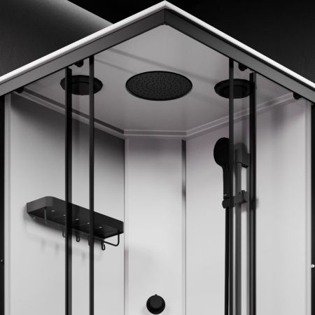 W94C-403-090BT X-Joy Square кабина душевая 90x90, профиль мат.черный, стекло прозрачное W94C-403-090BT X-Joy Square кабина душевая 90x90, профиль мат.черный, стекло прозрачное