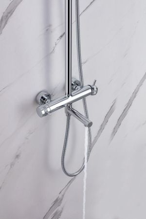 Душевая стойка Allen Brau Priority 5.31A10-00 хром, артикул 5.31A10-00