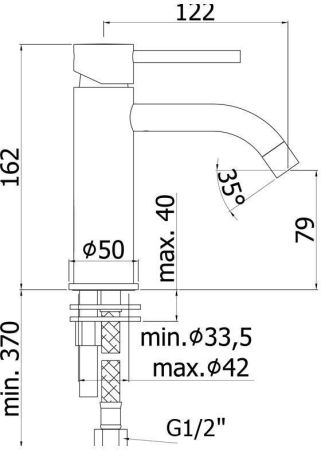 Смеситель для раковины Paffoni Light LIGX071CR, артикул LIGX071CR