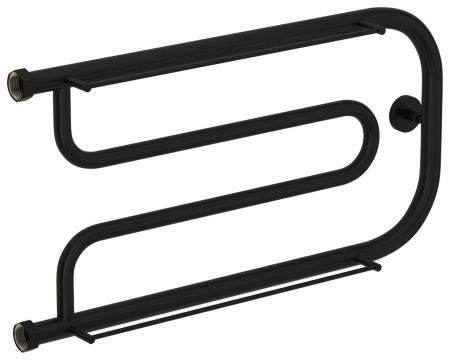 Полотенцесушитель водяной "Гусли+" 2П 320х650 Н. Г. 1" (Матовый Чёрный), артикул 31-4010-3265