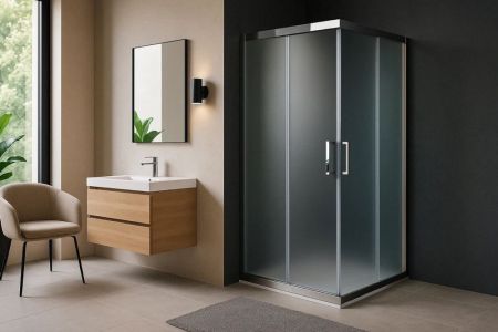 Душевой уголок Royal Bath RB HPD-C-CH 100х85х200 (матовое), артикул RB8510HPD-C-CH