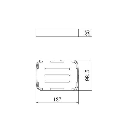 Полка металлическая FASHUN A7331-17, алюминиевый, артикул A7331-17