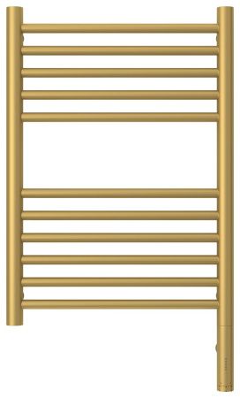 Полотенцесушитель электрический "БОГЕМА 3.0" прямая 600х400 / МЭМ правый (Матовое золото)