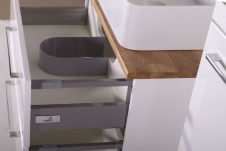 Тумба под раковину ASB-Woodline Санди 100 10882 подвесная Белая дуб, артикул 10882