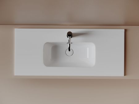 CN7030 Раковина мебельная накладная Компакт (Compact) 910x395x170, цвет белый, артикул CN7030