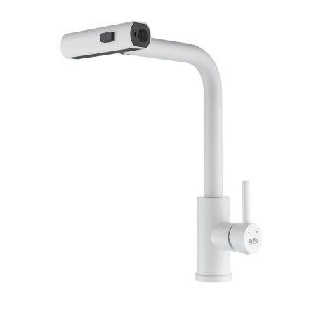 Смеситель для кухни с мультифункциональным изливом Raffine F203C, белый