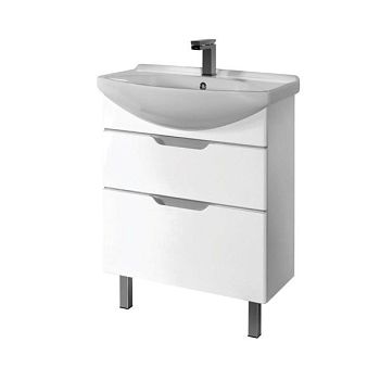 Тумба с раковиной подвесная/напольная Dreja Laguna Plus 85 см, белый