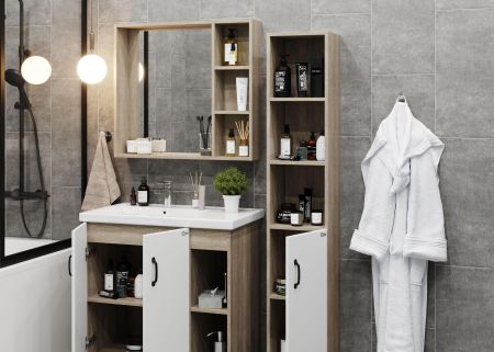 Тумба для умыв. "Омега-60" 2ящ. подвес. (ум. Фостер 60), артикул 207045