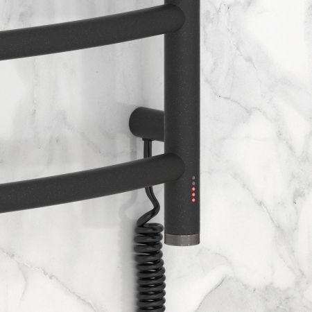 Полотенцесушитель электрический "ГАЛАНТ 4.0" 500х500 правый (Тёмный титан муар), артикул 15-0831-5050