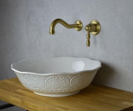 Смеситель для раковины настенный Bronze de Luxe TIFFANY 1920BR, бронза, артикул 1920BR