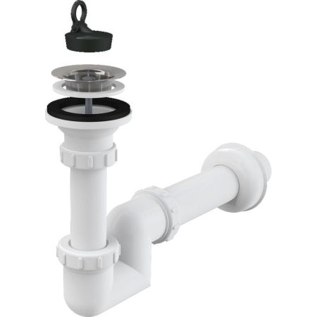Сифон для раковины ALCAPLAST  A412-DN40 (белый), шт, артикул A412-DN40