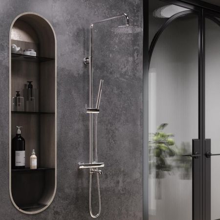 936810000 Scandinavian Pure душевая система с ванно душевым ТМС смесителем, хром, артикул 936810000