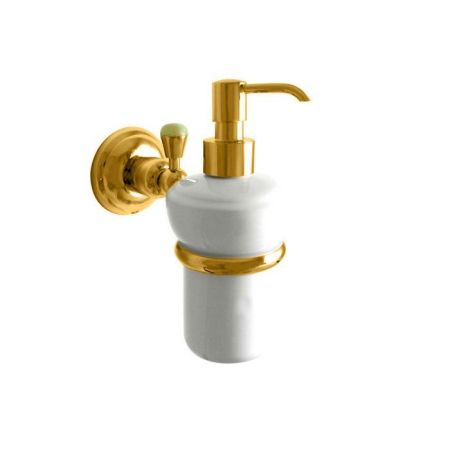 Nicolazzi Onice Дозатор для жидкого мыла, цвет: золото/белый, артикул 1489GO09O