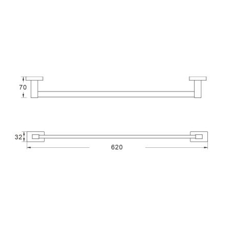 Полотенцедержатель Shevanik SG5617C, белый, артикул SG5617C