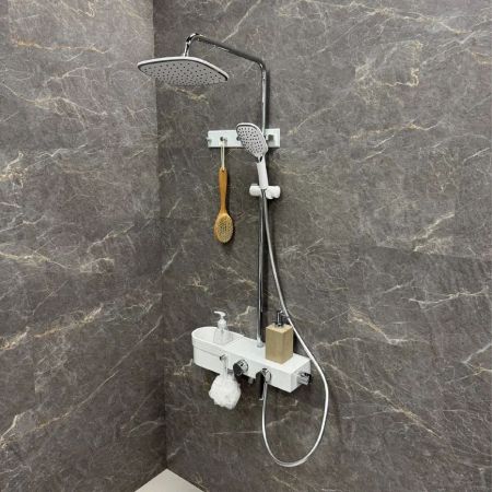 Душевая система Fixsen SLOT FX-9300, белая+хром, артикул FX-9300