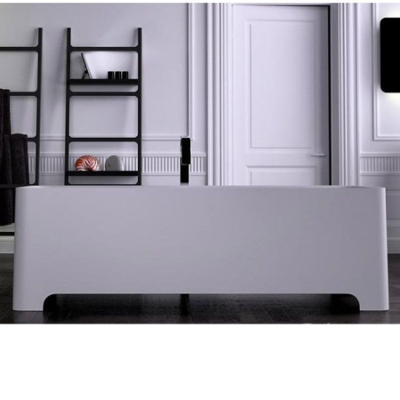 KNIEF Feel Ванна отдельностоящая 180х80х50 см, со сливом, цвет белый матовый