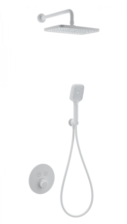 Душевая система с термостатом встраиваемая WONZON & WOGHAND, Белый матовый (WW-D2017-A-MW)