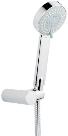 Ручной душ 143: лейка, шланг, крепеж, цвет хром, артикул 143CR