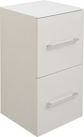 Тумба для ванной без раковины Тока 2D белая 2 ящика