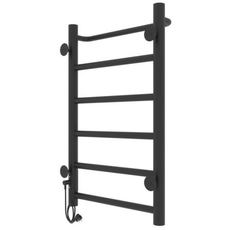 Полотенцесушитель электро "Прайм ЧКЧ П6 400*600", черный матовый, правый, артикул 73207593