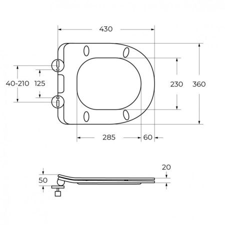 UNO 2.0 Унитаз подвесной безободковый с сиденьем дюропласт soft close BB7306CHR/SC, артикул BB7306CHR/SC