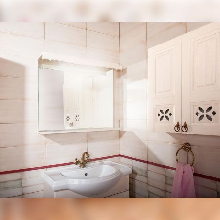 Комплект мебели для ванной Бриклаер КАНТРИ 80K, бежевый, артикул КАНТРИ 80K