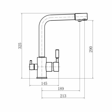 Смеситель для кухни FASHUN A4352-21, бронза