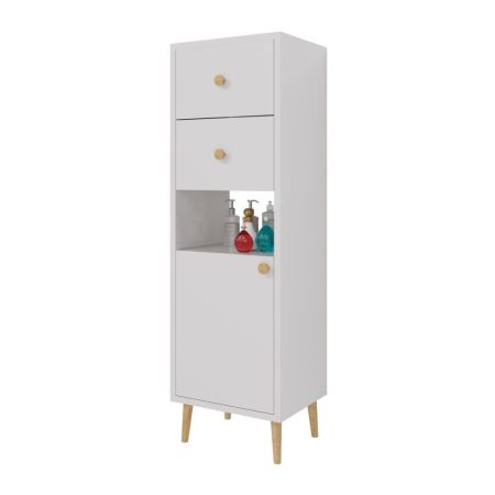 Шкаф напольный Dreja Luno 35 см, белый